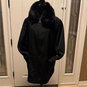 Women’s beautiful black zip up jacket